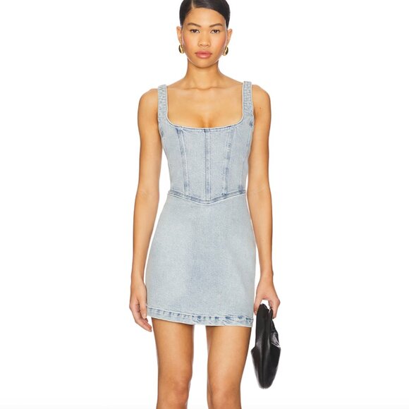 Show Me Your MuMu Light Blue Mini Dress - Picture 1 of 3